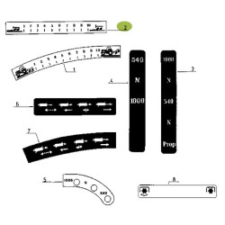 7700697418 Renault / Claas Naklejka