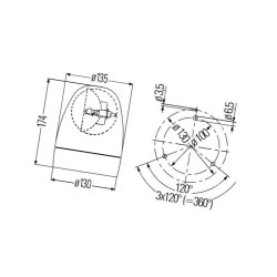 Lampa błyskowa przykręcana 24V- H1 Hella 2RL007 337-011