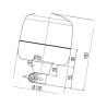 Lampa błyskowa LED na uchwyt 12V/24V LED FL JD, Claas 2RL010979011 Hella 4082300296167