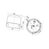 Lampa błyskowa LED przykręcana 12V/24V LED F Hella 2RL010979001