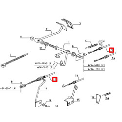 7700043457 Renault Linka gazu