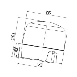 Lampa błyskowa LED na magnes 12V/24V Hella 2RL010 979-021