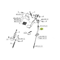 Linka sprzęgła 570/290mm 7700045792, 7700045792Z