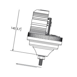 Lampa błyskowa LED przykręcana 12V/24V 140B-LA20004 Kramp 8719607095983