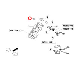 Pokrętło ogrzewania 7700043142