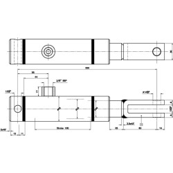Hydrauliczny siłownik hamulcowy 30/100 Kramp 8716106782857