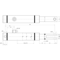 Hydrauliczny siłownik hamulcowy 30/100 , sprężyna Kramp 5700038821312