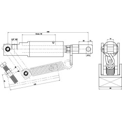 Hydrauliczny siłownik hamulcowy kpl. 20/098 Kramp 5700038821183