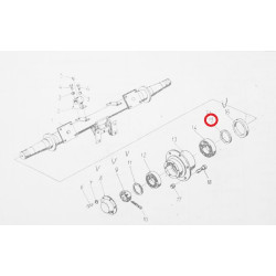 7160040012 Pierścień osi 55x80x9 D-47 Produkt krajowy