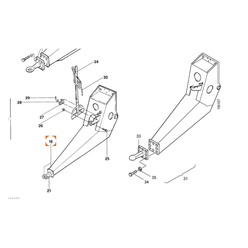 Amazone 952557 - Zaczep