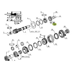 Łożysko skrzyni 12t32207 35x72/80x24.25 7700012231