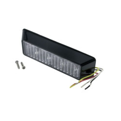 Światło ostrzegawcz stroboskopowe 12V/24V 4 LED białe