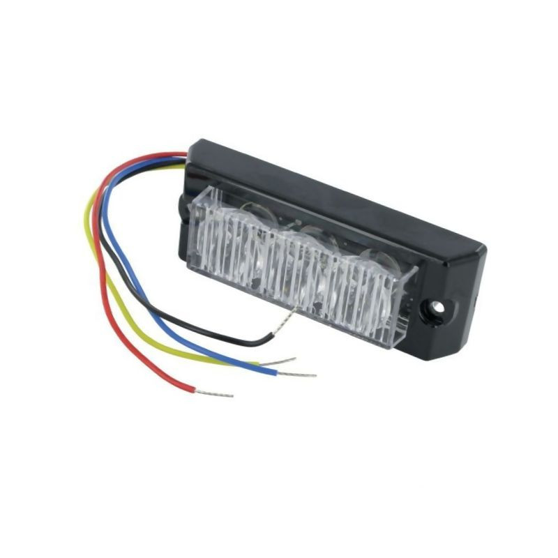 Światło ostrzegawcz stroboskopowe 12V/24V 3 LED czerwone Britax L5202DV