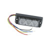 Światło ostrzegawcz stroboskopowe 12V/24V 3 LED czerwone Britax L5202DV