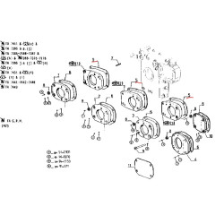 Uszczelka pokrywy koła pompy wtryskowej mwm roz. Otworów 133mm 7701002128