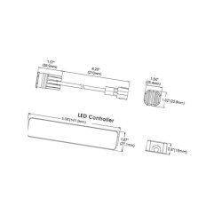 Światło ostrzegawcz stroboskopowe 12V/24V LED z osłoną regulator Britax L9400LDV