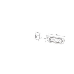 Lampa ostrzegawcza 3 LED