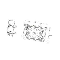 Lampa ostrzegawcza 3 LED
