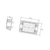 Lampa ostrzegawcza 3 LED