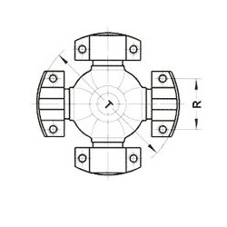 AT149827 John Deere Krzyżak przykręcny x117,5 Vapormatic 5035776585005