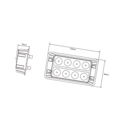 Lampa ostrzegawcza 4 LED