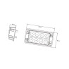 Lampa ostrzegawcza 4 LED