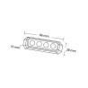 Lampa ostrzegawcza 4 LED