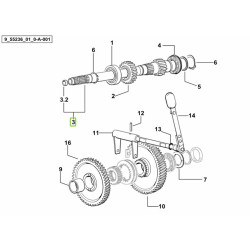 0.445.3610.3/10 Deutz Fahr wałek