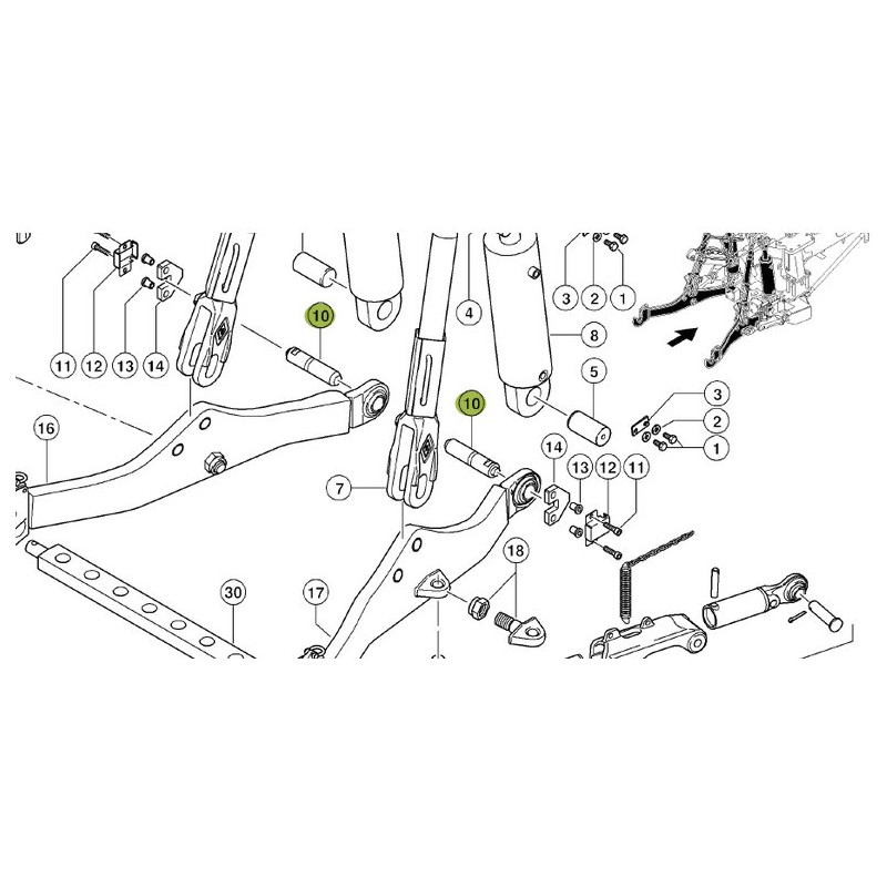 Claas 0005820781 Czujnik siły uciągu 110kN