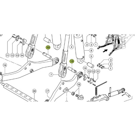 Claas 0005820781 Czujnik siły uciągu 110kN