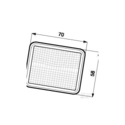 Lampa obrysowa biała przednia, LO-110, Promot 1400690700