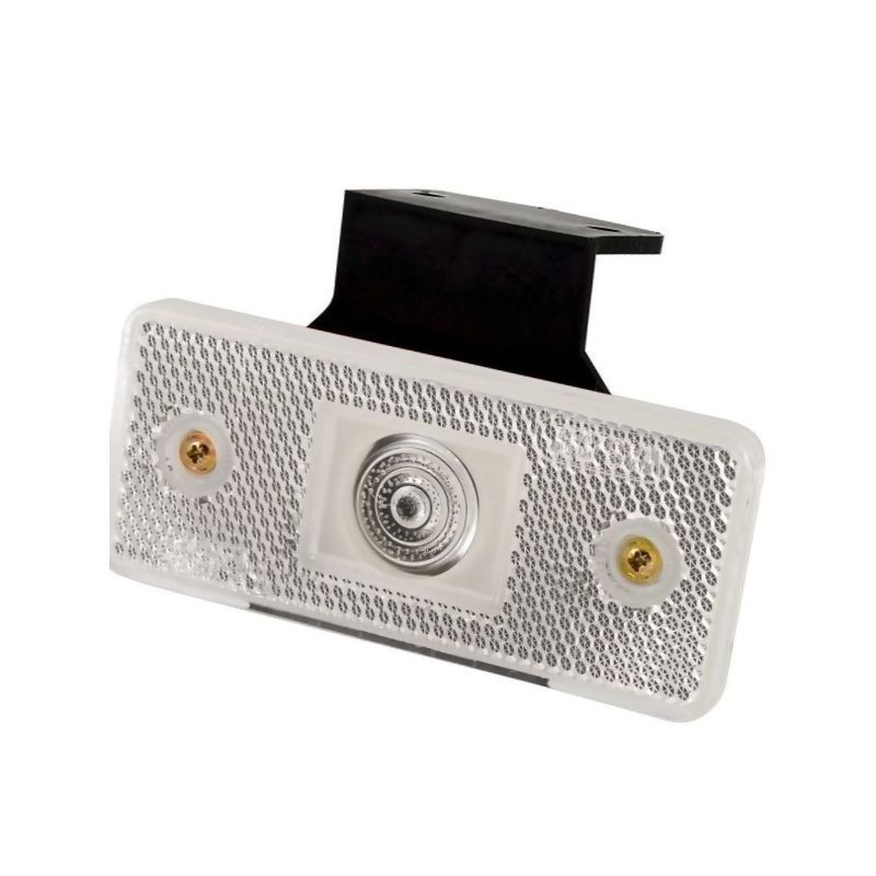 Lampa obrysowa biała LED z uchwytem 105z Waś 14006901050