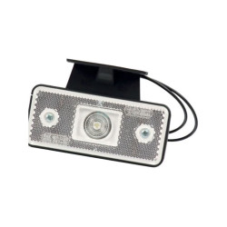 Lampa obrysowa biała LED z uchwytem boczna, W-17 Waś 1400690531
