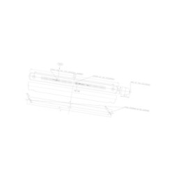 Lampa obrysowa biała LED 180 12V-24V Waś 14003000180