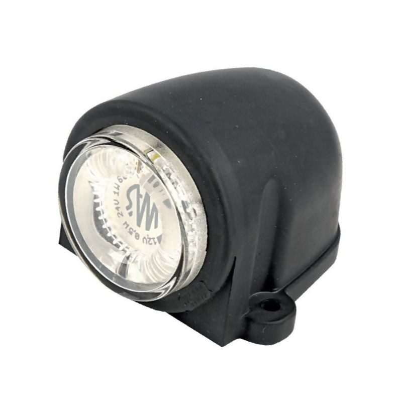 Lampa obrysowa biała LED 455, 12V-24V Waś 1400300455