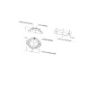 Lampa obrysowa biała LED 519, 12V-24V Waś 1400300519