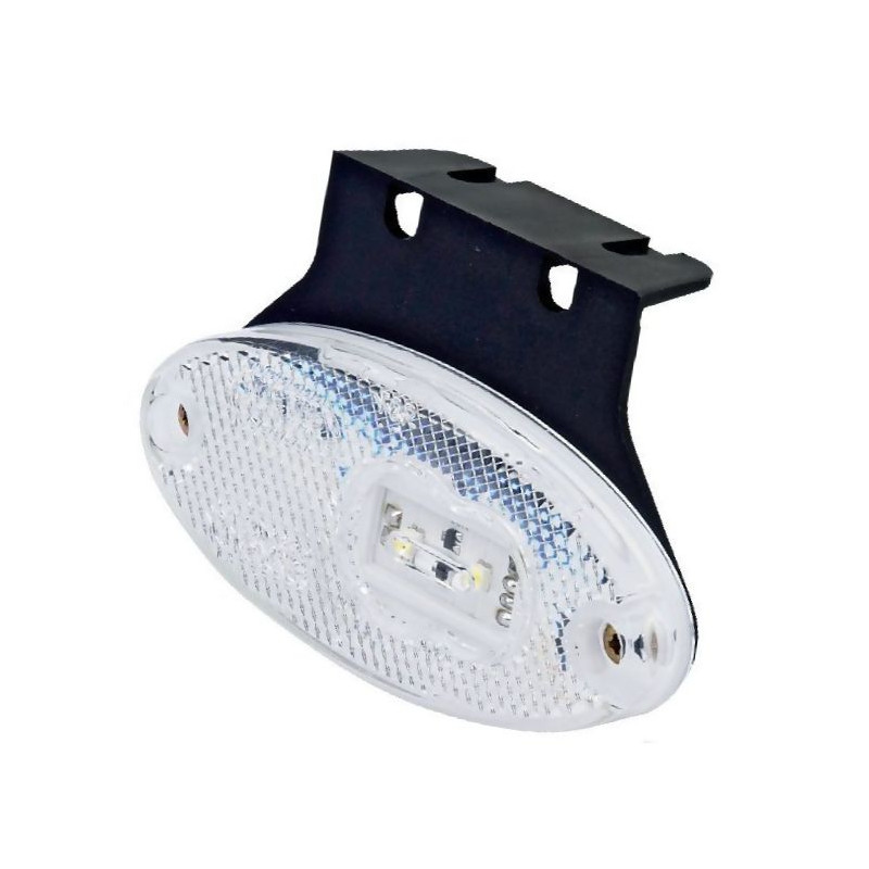 Lampa obrysowa biała LED z uchwytem 309z, 12V-24V, Waś 1400300309Z
