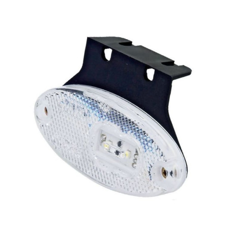 Lampa obrysowa biała LED z uchwytem 309z, 12V-24V, Waś 1400300309Z
