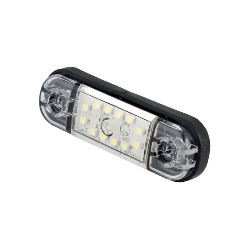 Lampa obrysowa biała LED, 716, 12V-24V Waś 1400300716