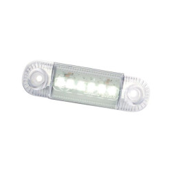 Lampa obrysowa biała LED 558, 12V-24V Waś 1400300558