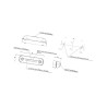 Lampa obrysowa biała LED 558, 12V-24V Waś 1400300558
