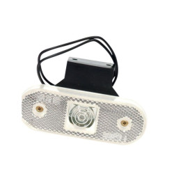 Lampa obrysowa biała LED z uchwytem 231z, Waś 14006905300