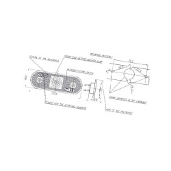 Lampa obrysowa biała LED, 231, W-47, 12V-24V, Waś 1400690530