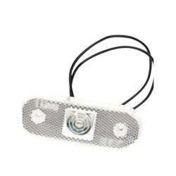 Lampa obrysowa biała LED, 231, W-47, 12V-24V, Waś 1400690530