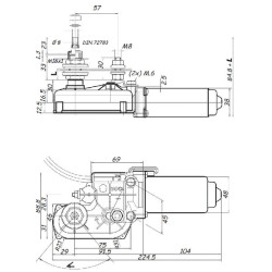 Silnik wycieraczki, 12V Doga 8719607026116