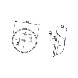 Lampa obrysowa biała Jokon 135006000
