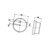 Lampa obrysowa biała Jokon 111003000