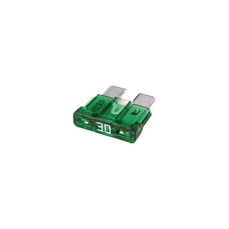 Bezpiecznik płaski 32V 30A L18.6 mm zielony op. 50 szt. Hella