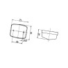 Lampa obrysowa biała Jokon 135004200