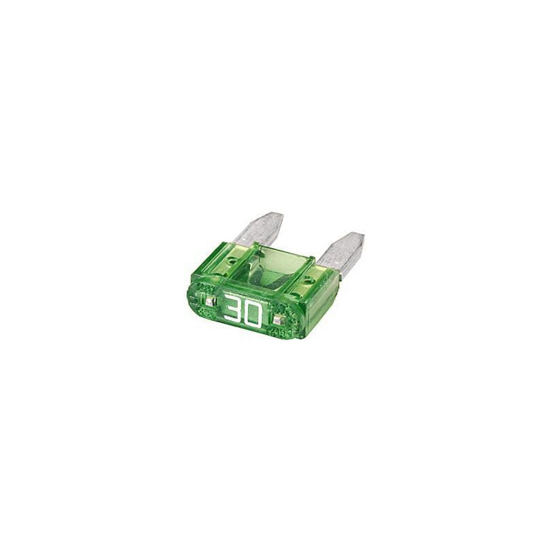 Bezpiecznik płaski Mini 30A L10.9 mm zielony op. 50 szt. Hella